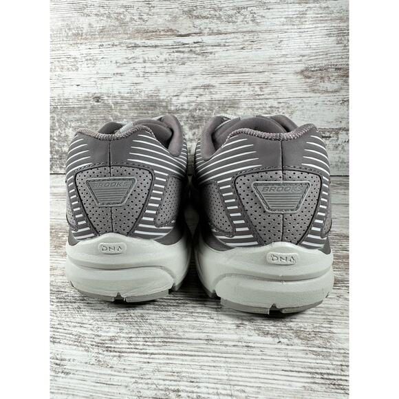 Womens Brooks Addiction Walker Alloy/Oyster Suede Walking Shoes Sz 8.5B Athletic - Picture 5 of 11